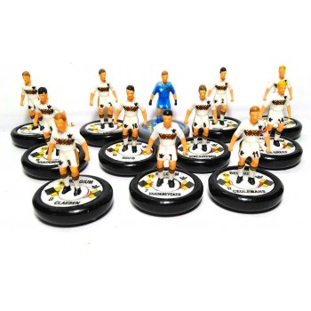 Subbuteo Andrew Table Soccer Belgium Euro 1984 away kit on WSB Professional bases